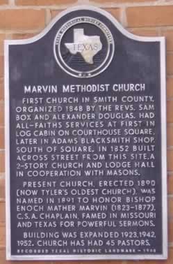 Marvin Methodist Church Historic Marker