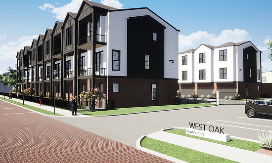 West Oak Townhomes, Downtown, Tyler, Texas