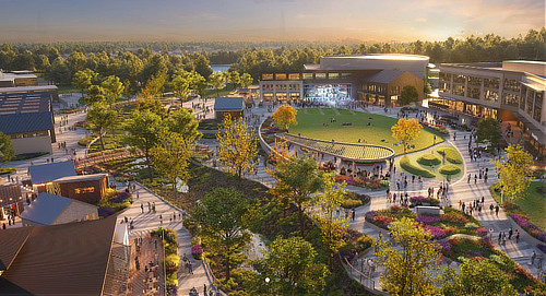 The proposed Parkside development in Tyler, Texas by The Genecov Group