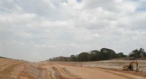 Construction of Toll Loop 49 Segment 3A west of Highway 155 (September 2011)